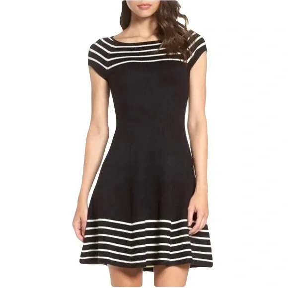 slim fit dress slacks Eliza J Women's Stripe Cotton Shirt Dress – Biggybargains
